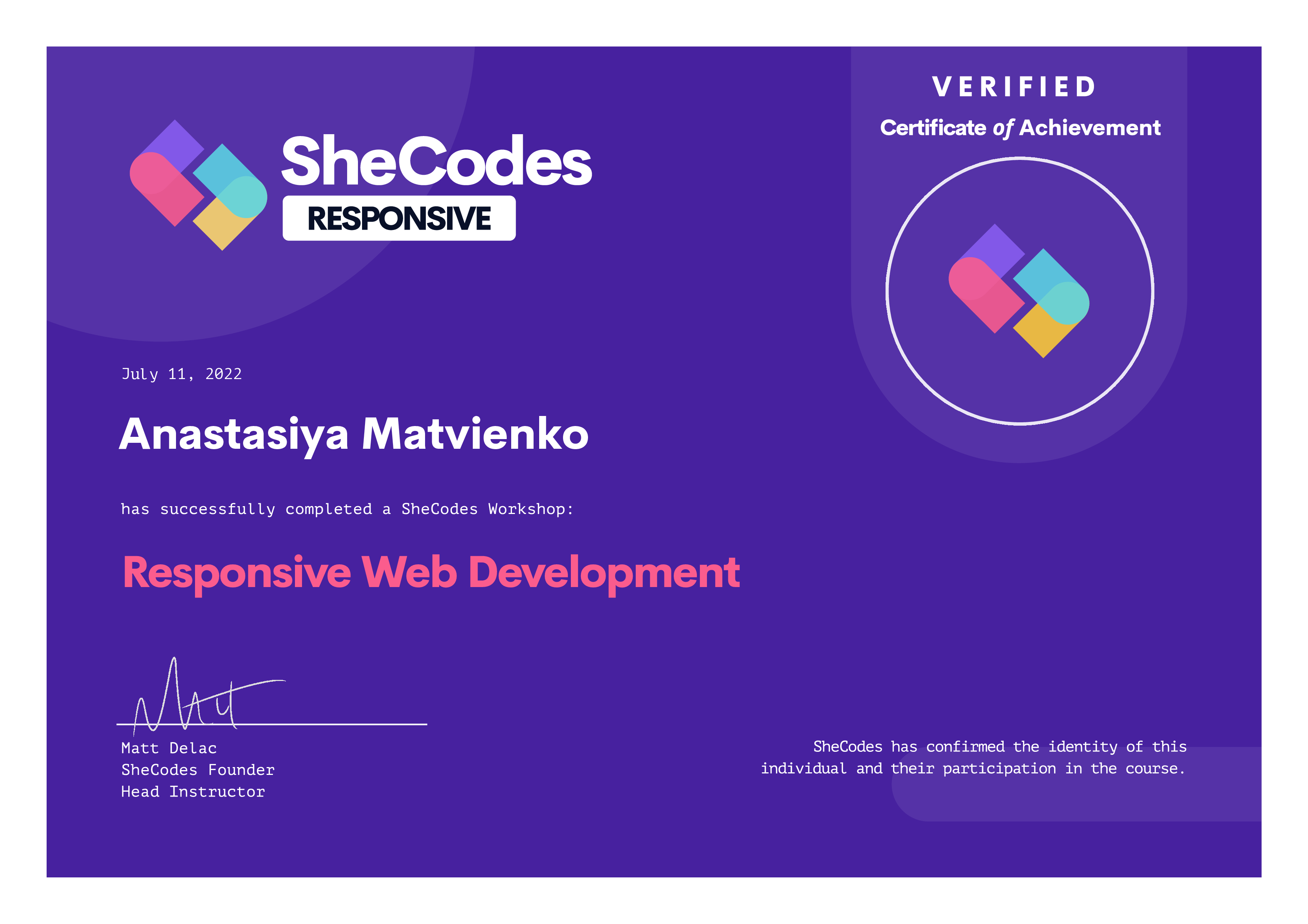 SheCodes. Cource SheCodes Responsive. Responsive Web Development